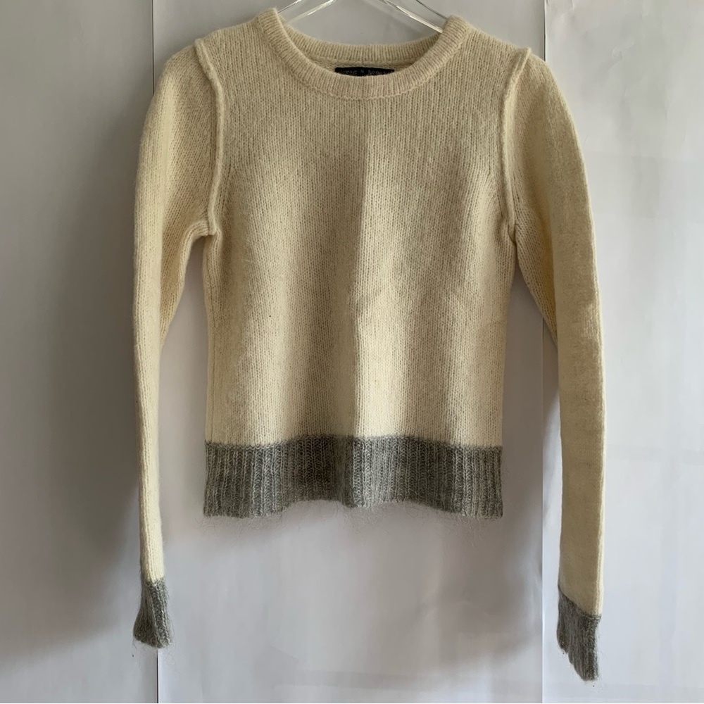 Rag & Bone Alpaca Wool Blend Color Block Sweater - image 5